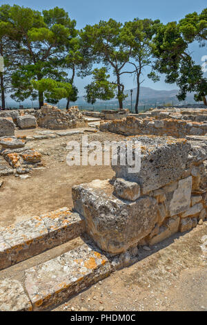 Minoa Palace archäologische Stätte auf Kreta Stockfoto