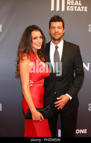 Michael Ballack und Freundin Natacha Tannous Stockfoto