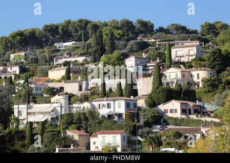 Hauses in Saint-Paul-de-Vence, Côte d'Azur, Frankreich Stockfoto