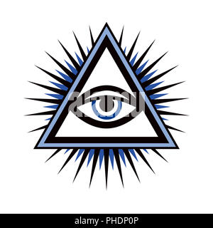 All-Seeing Eye (Das Auge der Vorsehung) Stockfoto