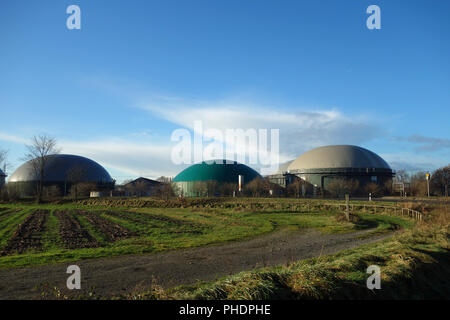 Bio gas Tanks Stockfoto