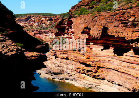 Murchison River Gorge - Kalbarri - Australien Stockfoto