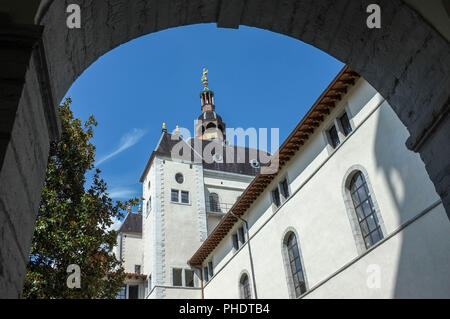 Das Grand Hôtel Dieu in Lyon, Frankreich. Stockfoto