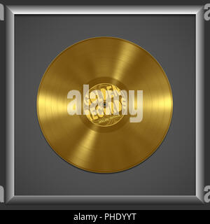 Vinyl Golden Record Stockfoto