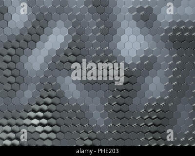 Künstliche sechseckige Fläche Stockfoto