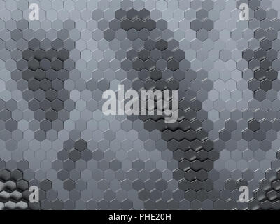 Künstliche sechseckige Fläche Stockfoto