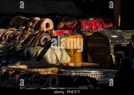 Leder Schmuck Stockfoto