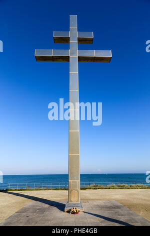 Lothringer Kreuz am Juno Beach Stockfoto