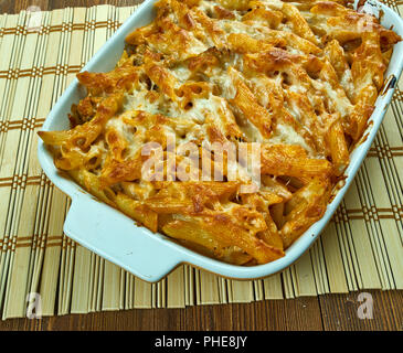 Crockpot Pasta Stockfoto