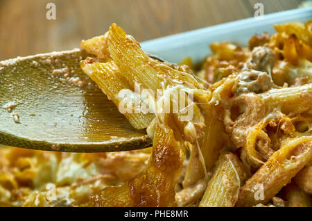 Crockpot Pasta Stockfoto