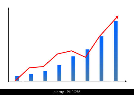 Bild der finanziellen Schaltplan Stockfoto