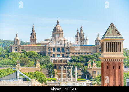 Museum der Nationalen Kunst in Barcelona Stockfoto