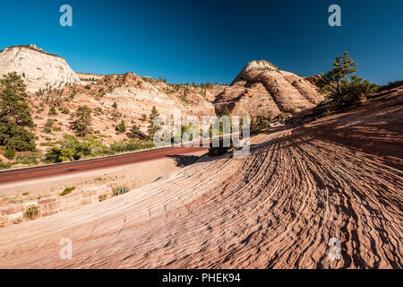 Landschaft im Zion National Park Stockfoto