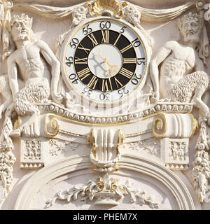 Historisches Rathaus, Bonn, Nordrhein-Westfalen, Deutschland, Europa wiederhergestellt Stockfoto