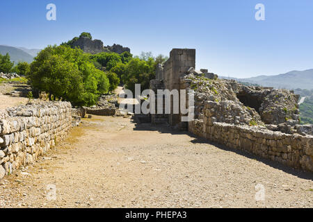 Nimrod Festung in Israel. Stockfoto