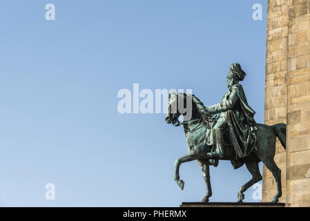 Kaiser-Wilhelm-Denkmal, Hohensyburg, Dortmund, Deutschland, Europa Stockfoto