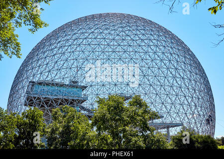 Biosphäre Umwelt Museum im Parc Jean Drapeau auf Saint-Helen Insel in Montreal, Quebec, Kanada. Stockfoto