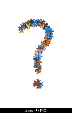 Symbol? Der Puzzleteile gemacht Stockfoto