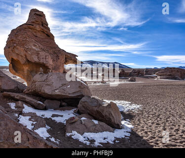 Felsformationen in der Siloli Wüste, Sud Lipez, Bolivien Stockfoto