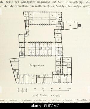 Bild von Seite 853 "Leipzig und seine Bauten. Herausgegeben von der Vereinigung. Mit 372 Ansichten, etc.". Stockfoto