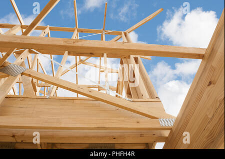 Neuen Wohnungsbau nach Hause Rahmung Stockfoto