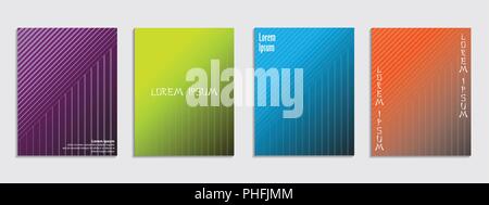 Minimale umfasst Design. Cool halftone Gradienten. Zukünftige geometrische Vorlage. Eps 10 Vektor. Stock Vektor