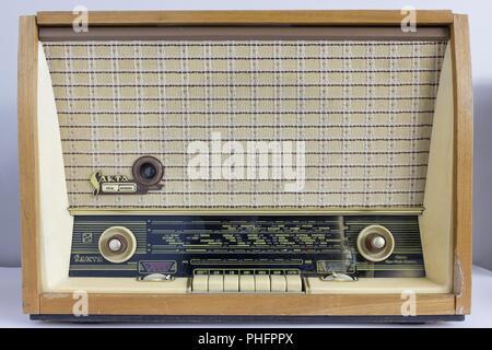 Vintage Retro tube Radio Receiver Stockfoto