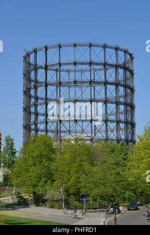 Gasometer, Torgauer Straße, Schöneberg, Berlin, Deutschland Stockfoto