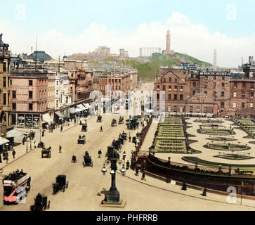 Die Princes Street, Edinburgh, Viktorianischen Periode Stockfoto