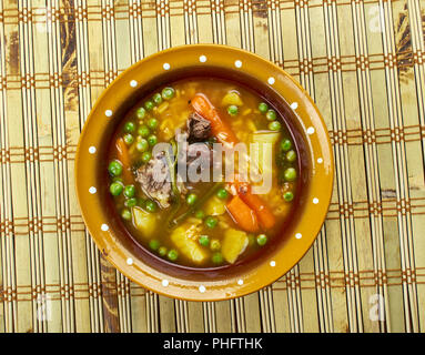 Kolumbianische Reissuppe Stockfoto