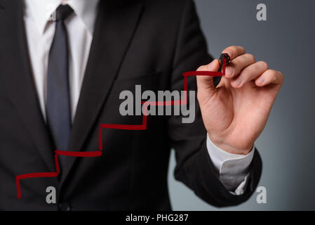 Treppe zum Erfolg Stockfoto