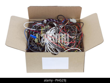 Kabel zur Nutzung bereit Stockfoto