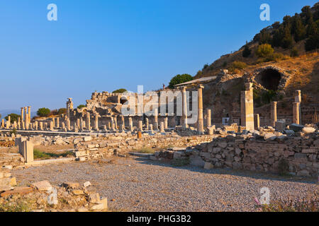 Alte Ruinen in Ephesus-Türkei Stockfoto