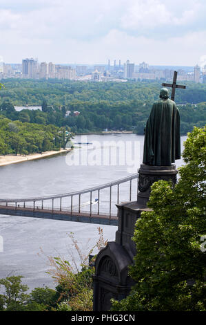 Hl. Wladimir Denkmal in Kiew, Ukraine Stockfoto