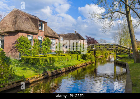 Typisch holländischen Dorf Giethoorn, Niederlande Stockfoto