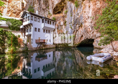 Blagaj Derwisch Haus - Bosnien und Herzegowina Stockfoto