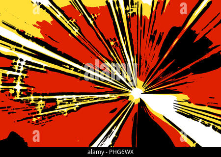 Comic explosion Stockfoto