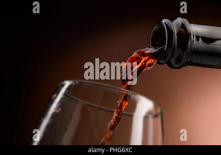 Der Wein in allen seinen Formen gegossen Stockfoto