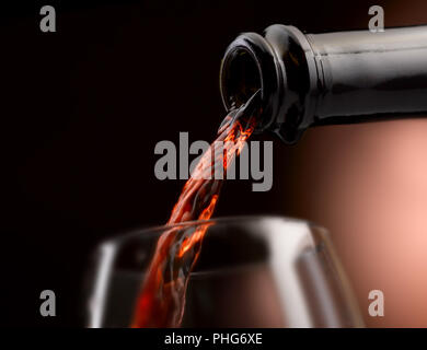 Der Wein in allen seinen Formen gegossen Stockfoto
