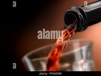 Der Wein in allen seinen Formen gegossen Stockfoto