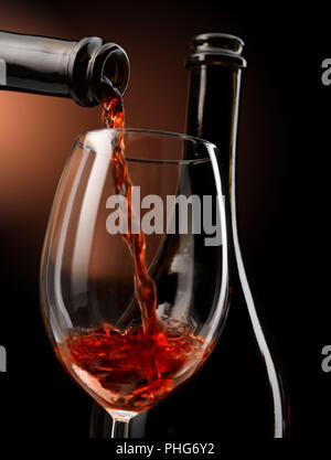Der Wein in allen seinen Formen gegossen Stockfoto