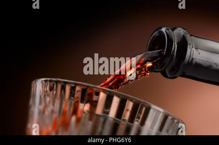 Der Wein in allen seinen Formen gegossen Stockfoto