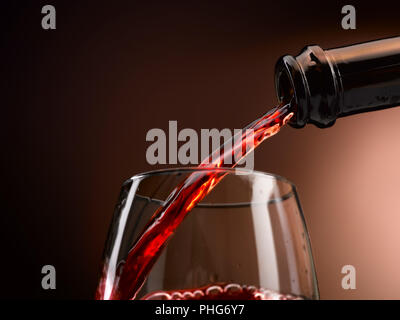 Der Wein in allen seinen Formen gegossen Stockfoto