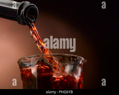 Der Wein in allen seinen Formen gegossen Stockfoto