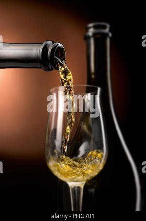 Der Wein in allen seinen Formen gegossen Stockfoto