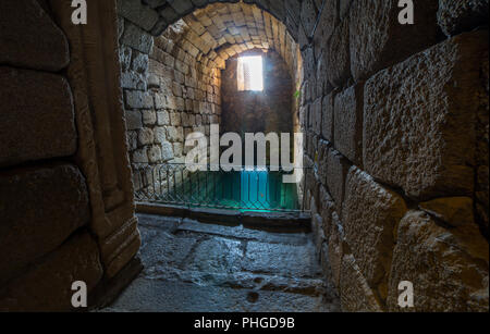 Römische Zisterne an arabische Alcazaba Citadel. Mérida, Extremadura, Spanien Stockfoto