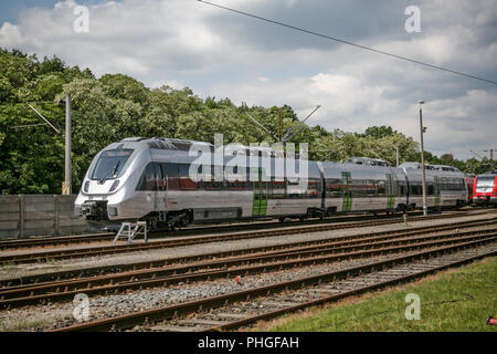 Inbetriebnahme der S-Bahn für die Deutsche Bahn Stockfoto