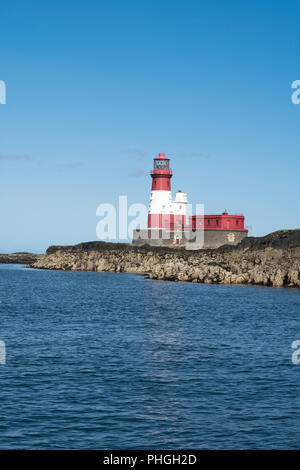 Longstone Leuchtturm, Farne Islands, Northumberland, England, Großbritannien Stockfoto