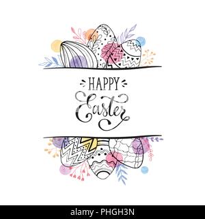 Ostern Grußkarte Stock Vektor