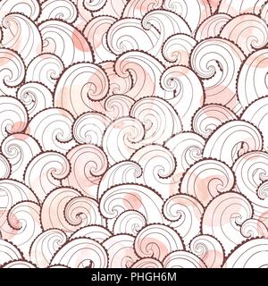 Nautische nahtlose Hintergrund Stock Vektor